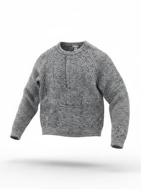 H&M Women's Marled Gray Crewneck Sweater